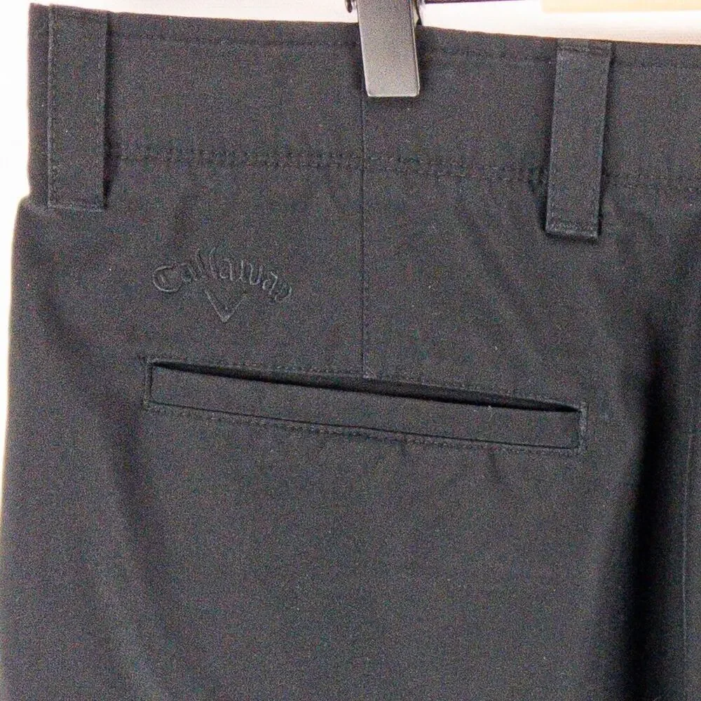 Callaway Golf Shorts Lot of 2 Mens 38x10 Flat Front Gray Black Stretch